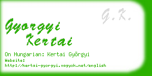 gyorgyi kertai business card